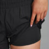 2 in 1 shorts Twone Black detail 2