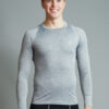 Compression Long sleeve shirt Comp Grey front