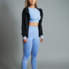 Training Jacket Frigus Black with Angel Blue set