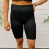 Biker Shorts black front