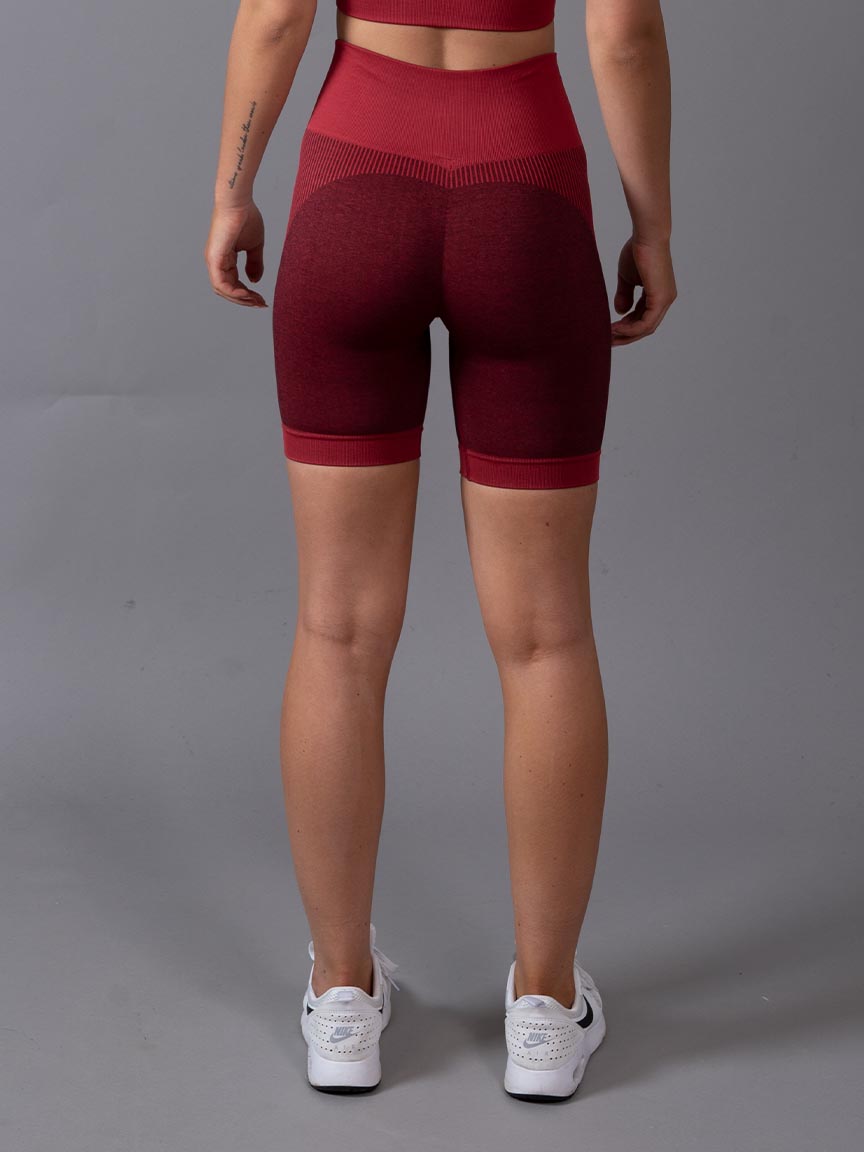 Seamless scrunch Shorts Aptus red back