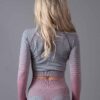 Seamless Crop top Dignus Gre/Pink back
