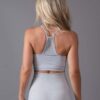 Seamless Sports bra Stella Dusty White back