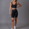 Seamless Scrunch Short set Aptus black front