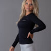 Seamless Long sleeve top BLVCK Black Side