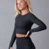 Seamless Crop top Dark Angel Side