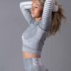 Seamless Crop top Dignus Grey/White Side