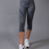 Seamless 3/4 Tights 3Q Grey Front