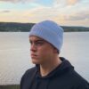 Mössa vit med vit logga sida