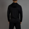 Training jacket zip black back