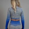 Dignus seamless crop top grey/blue back