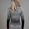 Dignus seamless crop top grey/black back