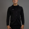 Training jacket zip black front