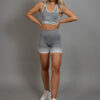 Dignus Seamless short set grey/white front