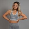 Dignus Seamless Sports bra grey/white front