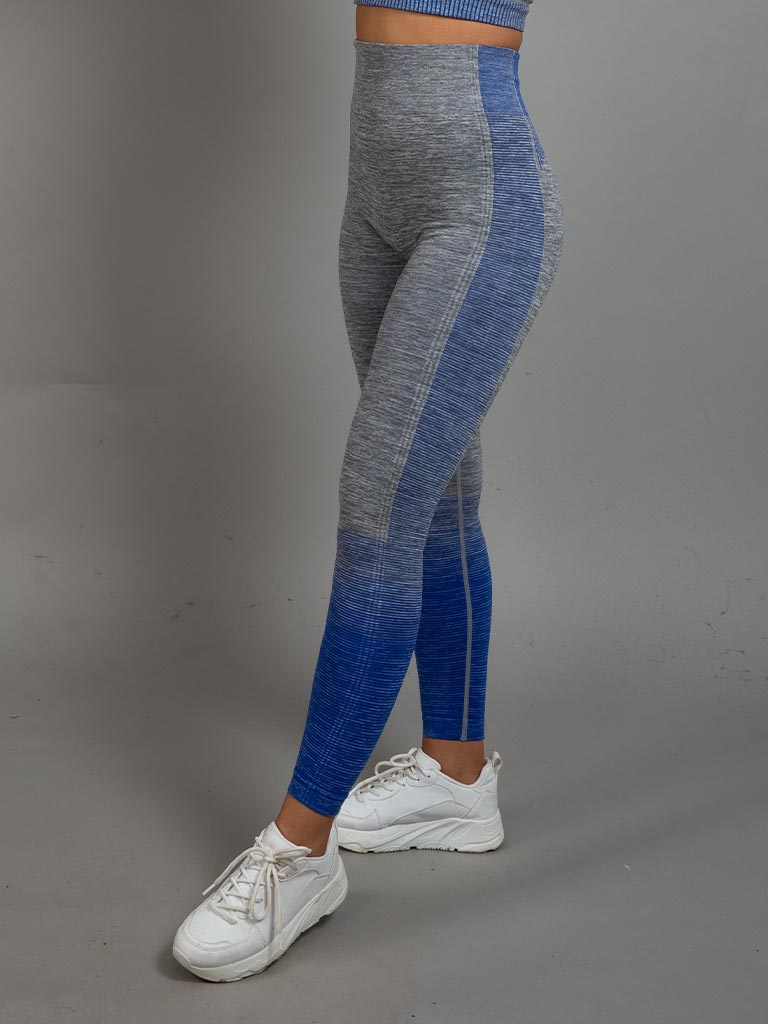 Dignus seamless tights grey/blue side