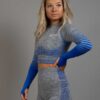 Dignus seamless crop top grey/blue side