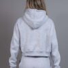Cropped Hoodie comfy grey back