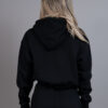 Cropped hoodie comfy black back