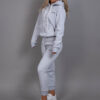 Womens Hoodie set comfy grey side 2