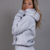 Womens Hoodie comfy grey side