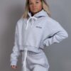 Cropped Hoodie comfy grey side 2