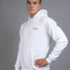 Mens Comfy hoodie white side