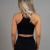 Seamless sports bra Africa black back