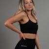 Seamless sports bra Africa black side