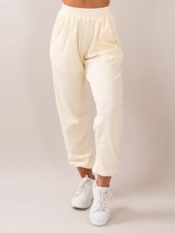 Air ribbed pants white front