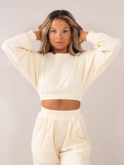 Air ribbed top white front