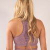 Angel Purple Seamless sports bra back