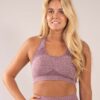 Angel Purple Seamless sports bra front