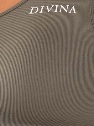 Aphrodite Seamless Sports bra green side