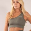 Aphrodite Seamless Sports bra green front