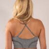 Four grey sports bra back