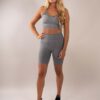 Four Seamless Short set Grey front