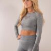 Four Seamless Crop top Grey side