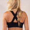 Ribbed seamless Grade sports bra Black back