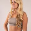 Ribbed seamless Lenis Sports bra Cappuccino side