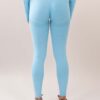 Scrunch blue seamless tights back