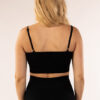 Ribbed Seamless Novi Black BH Back