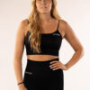 Ribbed Seamless Novi Black BH Front