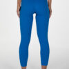 Ribbed Seamless Wavy Blue Tights Back
