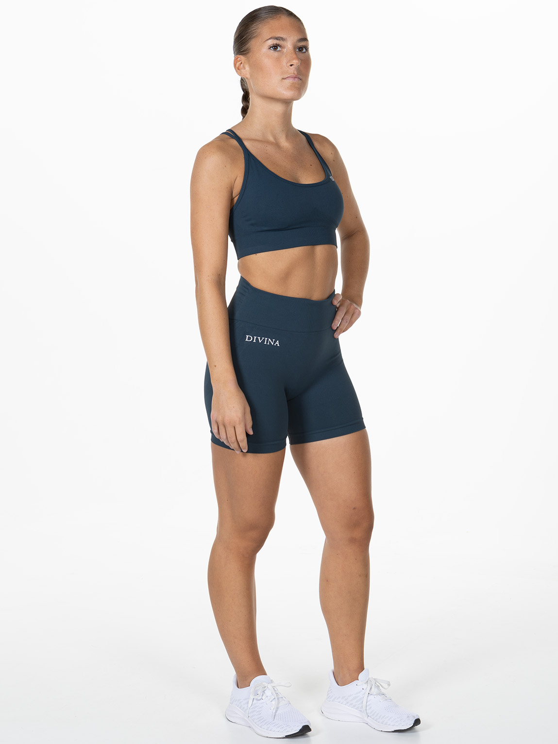 Prime Petrol Blue Short Whole Seamless